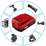 2 Pack 3.0Ah PC18BLX 18V Replacement Battery for Porter Cable 18V Battery PC18BL PC18B-2 Compatible with Porter Cable 18V Lithium Battery PC18BLEX PCC489N PC188 Power Tools (Red) Reoben