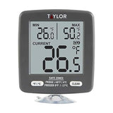 Taylor LCD Display Digital Kitchen Refrigerator/Freezer Kitchen Thermometer Min/Max on Display, 2 inch display, Gray, 1 Count (Pack of 1) Taylor