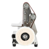 Xuthusman Mini Belt Sander - Electric Bench Grinder Sanding Machine, 7 Adjustable Table Top Grinder Polisher Buffer for DIY Craft Woodworking Stained Glass Jewelry Making Xuthusman