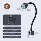 Lathe Light,1200 Lumens Magnetic Led Light, IP66 WaterProof Magnetic Base Shop Light for Milling Machine, Drill Press… YouTeMei