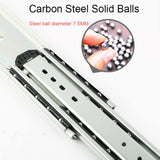 2pcs Heavy Duty Locking Drawer Slide, Steel Metal Full Extension Drawer Slides Side Mount 40" 48" 56" 64" 72" 80", 400 Lb Load Capacity, for Retrofitting Motorhomes/Roll Out Shelves (Size : 64in(160c Generic