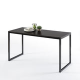 ZINUS Jennifer 55 Inch Black Frame Desk, Computer Workstation, Office Desk, Easy Assembly, Deep Espresso Zinus
