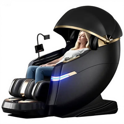 UTHWELL Massage Chair Full Body and Recliner, Zero Gravity Rest Cabin with Sleep Hood-Shiatsu Roller Airbag Heating, Body Scan SL Track Recliner, Relax for Home Office Use Gift for Women & Men