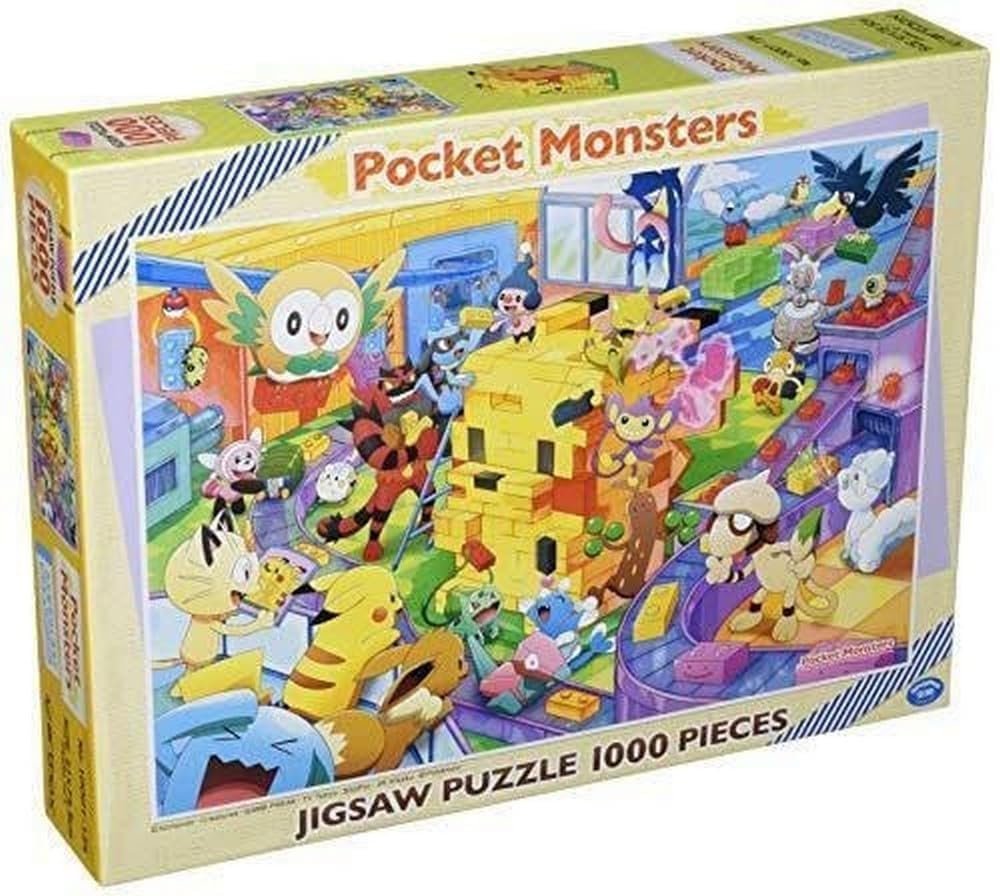 ensky - Pokémon - Let’s Make It Together Pikachu Blocks, 1000 Piece Jigsaw Puzzle ensky