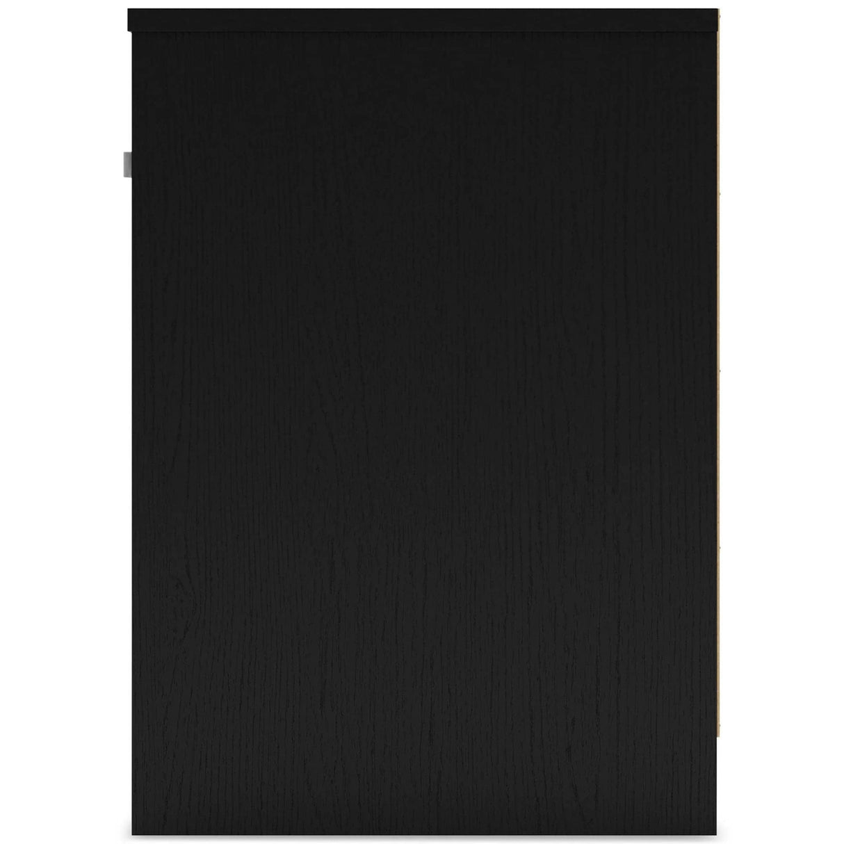 Signature Design by Ashley Finch Modern 1 Drawer Night Stand with Open Cubby, Black Signature Design by Ashley