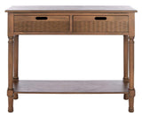 SAFAVIEH Home Collection Landers Brown 2-Drawer Console Table CNS5710C Safavieh