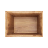 MOOACE Bamboo Trash Can, 2 Gallon Bamboo Waste Basket with Handles, Small Trash Basket Bamboo Garbage Can for Bedroom, Bathroom, Living Room, Office MOOACE