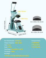 VEVOR Hat Heat Press Machine, with 2pcs Interchangeable Platens, Precise Temperature and Time Control, Hat Press for HTV Iron On and Sublimation Projects, for Caps, Headbands, Cuffs, Face Masks, Green VEVOR