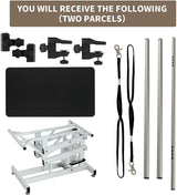 Afqxf Hydraulic Dog Grooming Table Heavy Duty for Small/Medium/Large Dogs, Pet Grooming Table with Adjustable Overhead Arm and Noose, Height Adjustable 21''-36'', 42.5''/ Black Afqxf