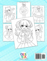 Anime: Coloring Book for Teens, Kids, and Manga Lovers with Cute Kawaii Girls in Fashion Styles Lindesa