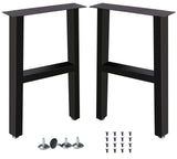 Lendpea Metal Table Legs,Heavy Duty Desk Legs Dining Table Legs Industrial Furniture Legs Table lega,Modern Coffee Table Legs,Set of 2 28” Height 18" Wide Lendpea