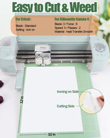 Lzerking Sublimation Htv for Dark Fabric 6 Pack 12" x 10" Matte Sublimation Vinyl for Cotton Shirts, Bags, Gifts, Easy Subli Heat Transfer Vinyl Compatible with Cricut, Siser Romeo Cutting Machines Lzerking