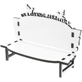 Ipetboom Office Practice White Embryo DIY Crafts Sublimation Blank Chair Decor Table Ornament DIY Chair Craft Sublimation Photo Bench Sublimation Decoration Wooden Doll House Dining Table Ipetboom