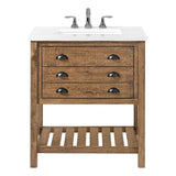 Martin Svensson Home Monterey 31" Wood Single Bathroom Vanity Natural Brown Martin Svensson Home