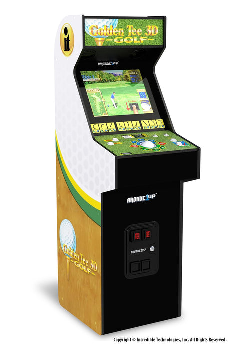 ARCADE1UP Golden Tee 3D Deluxe Arcade Machine, Built for Your Home, Over 5-Foot-Tall Cabinet with 8 Classic Games ARCADE1UP