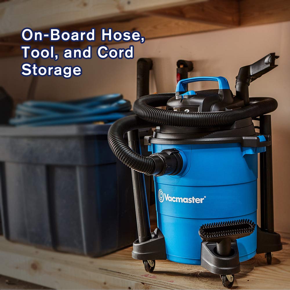 Vacmaster 3 Peak HP 5 Gallon Shop Vacuum Powerful Suction Wet Dry Vacuum Cleaner with Blower Function 1-1/4 inch Hose 10ft Power Cord Vacmaster