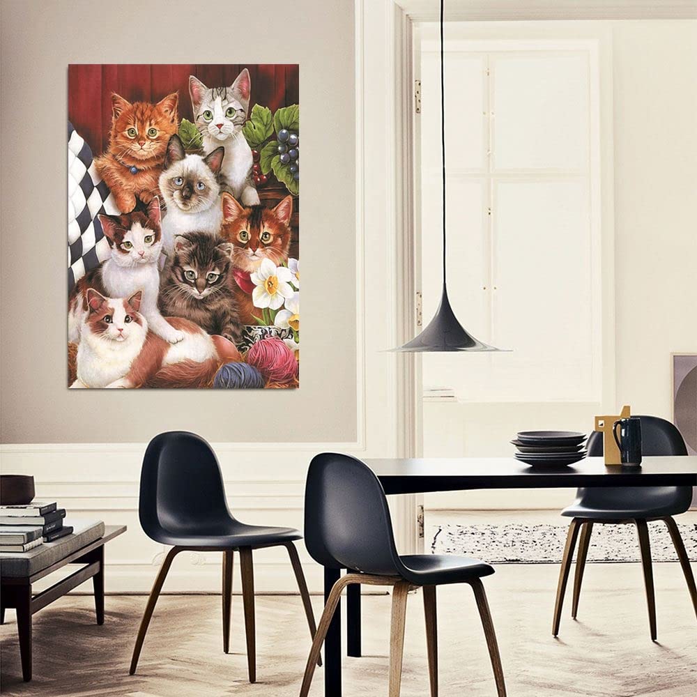 500 Piece Puzzles for Adults Cats 20.5 x 15 Inch 500 Large Piece Jigsaw Puzzles for Kids Adults Puzzles 500 Pieces for Adults Holiday Educational Challenge Toy Anguis