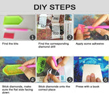 5D DIY Diamond Painting by Number Kit, Tree Winter Snow Scene, Large Size Cross Stitch Kits for Adults Round Crystal Rhinestone Arts Craft, Canvas Supply for Home Wall Decor Gift 40x50cm (16x20in) Marsrut