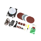 Mini Belt Disc Sander, 100W 8500RPM Bench Grinder Small Spindle Sander Machine for Wood Metal Stone Diy Grinding XUFOPLY