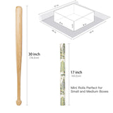 RUSEPEA Luxury Christmas Tree Wrapping Paper Roll, Mini Roll, Elegant Gold Foil Xmas Tree Gift Wrap Paper for Holiday Gifts, Party, DIY Crafts (17in x 16.4ft) RUSPEPA