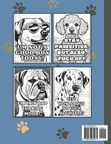 Swearing Dogs Coloring Book for Adults: Funny Coloring Pages with Cursing Dog Quotes for Relaxation and Stress Relief WoodArtSupply