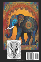 Elephant Mandalas: Relaxing Adult Coloring Book (Coloring Books for Adults) Majosta