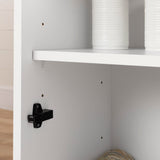 South Shore Crea Counter-Height Craft Table with Scratchproof Surface and Interchangeable Modules - 4 baskets included, Pure White South Shore