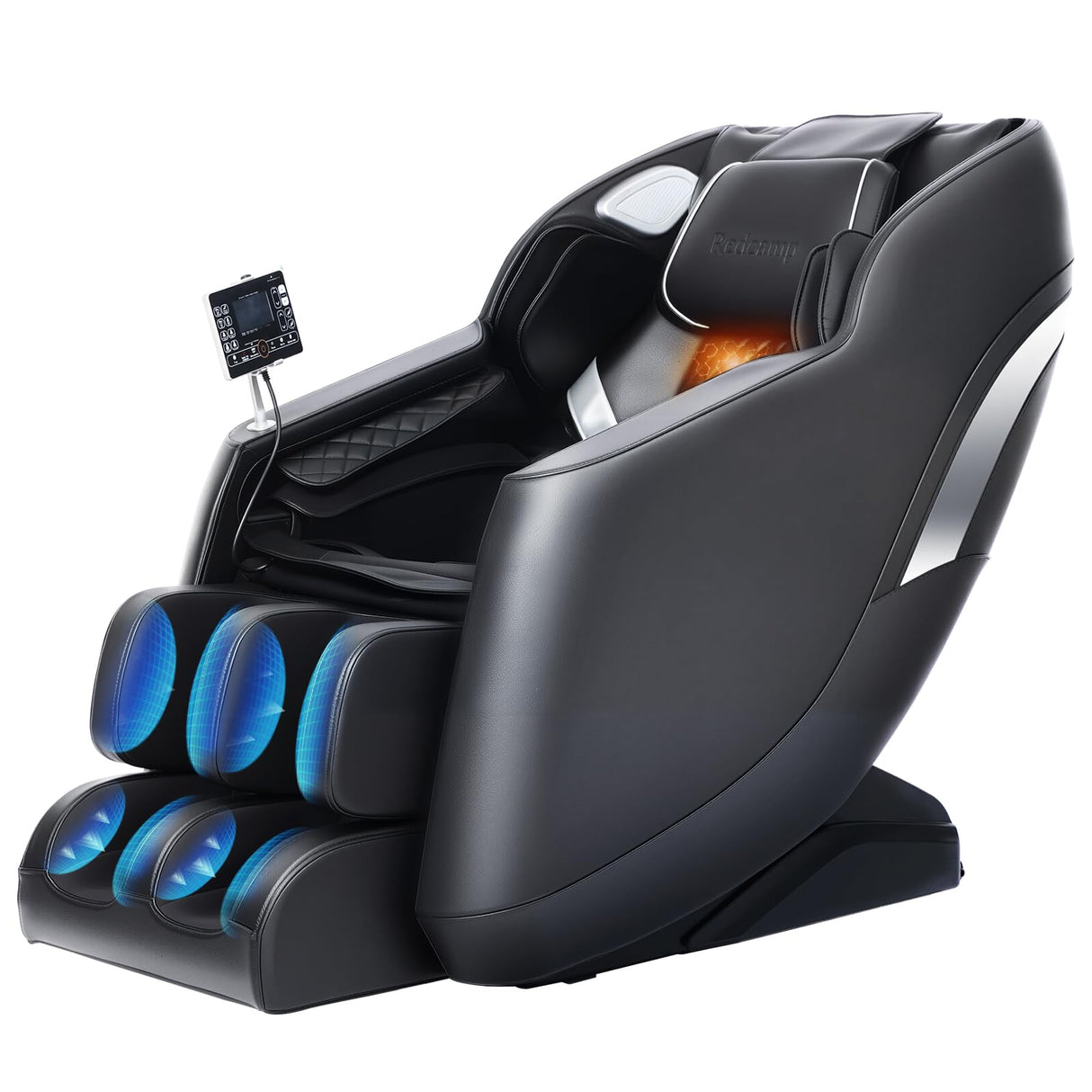 Redcamp Massage Chair Full Body: with 8-Point Fixed Nodes, Zero Gravity, Waist & Leg Heating, Airbag Massage, Bluetooth Music, LED Remote, Foot Rollers, Auto Programs, Adjustable Calf Redcamp