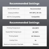 ANYCUBIC ABS Filament 1.75mm, High Strength and Toughness, 3D Printer Filament Dimensional Accuracy +/- 0.02mm, 1KG Spool (2.2 lbs), White ANYCUBIC