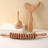 AKPC+ Wood Therapy Massage Set, 3 in-1 Professional Maderoterapia Kit, Lymphatic Drainage Massager, Body Sculpting, Anti-Cellulite. WoodArtSupply