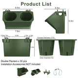 ERYRON Vertical Wall Planter Stackable Wall Planter Indoor Outdoor with 60 Pockets, Garden Self Watering Wall-Mounted Planter Plant Flower Pot Holder for Herbs Vegetables Fruits ERYRON