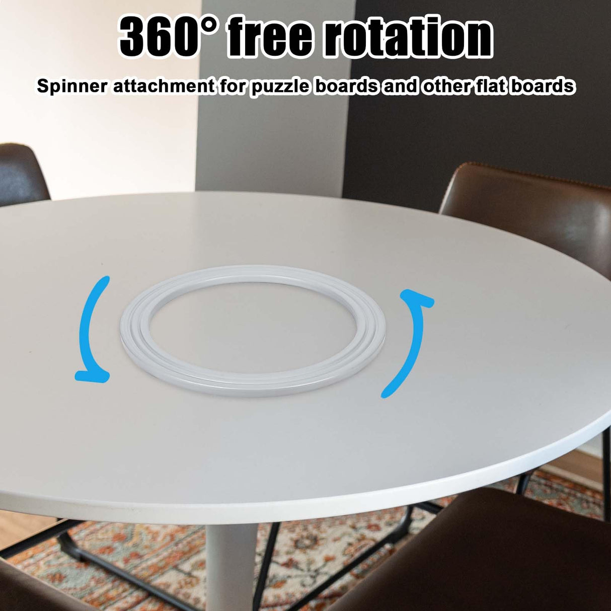 Rotating Puzzle Board Base,Swivel Puzzle Board Turntable 360° Rotating Base Jigsaw Puzzle Table Spinner for 1000/1500 Piece Lazy Susan Spinning Puzzle Boards Base Puzzle Accessories for Adults Kids NQEUEPN