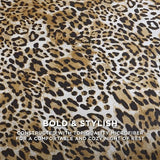 Juicy Couture King Leopard Satin Duvet Cover Set - Cheetah Print 3-Piece Machine Washable Reversible Animal Print Bedding Duvet Cover and Sham Set Juicy Couture