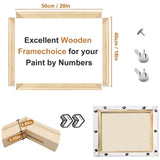 EVNEED 2 Pack DIY Canvas Stretcher Bars 16x20 Inch Canvas Frame - Easy to Assemble,Gallery Wrap Oil Frame Kits Canvas Wood Stretcher Bars for Oil Paintings, Prints, Paint by Numbers & Posters EVNEED