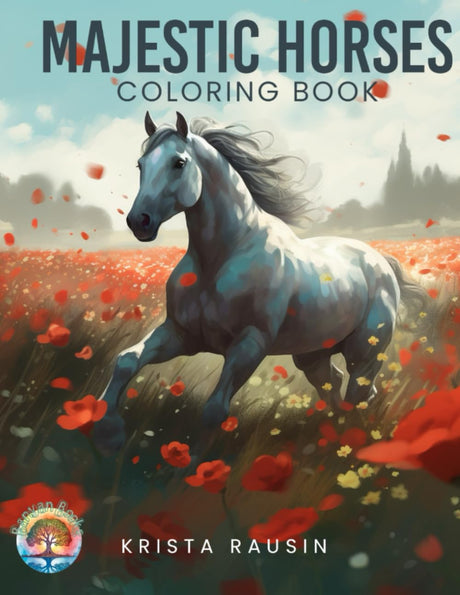Horses Coloring Book WoodArtSupply