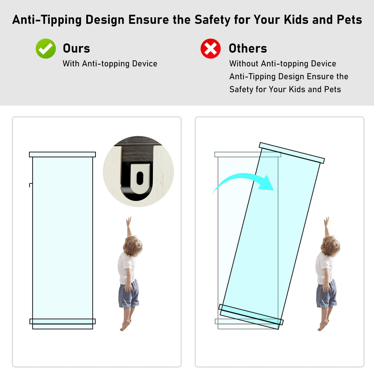 chartustriable 55" Farmhouse 7 Drawers Dresser Chests for Bedroom w/Deep Big Drawers, Tall Wide Wood Country Rustic Chest of Drawers, Storage Dressers for Bedroom, Living Room,Antique White chartustriable