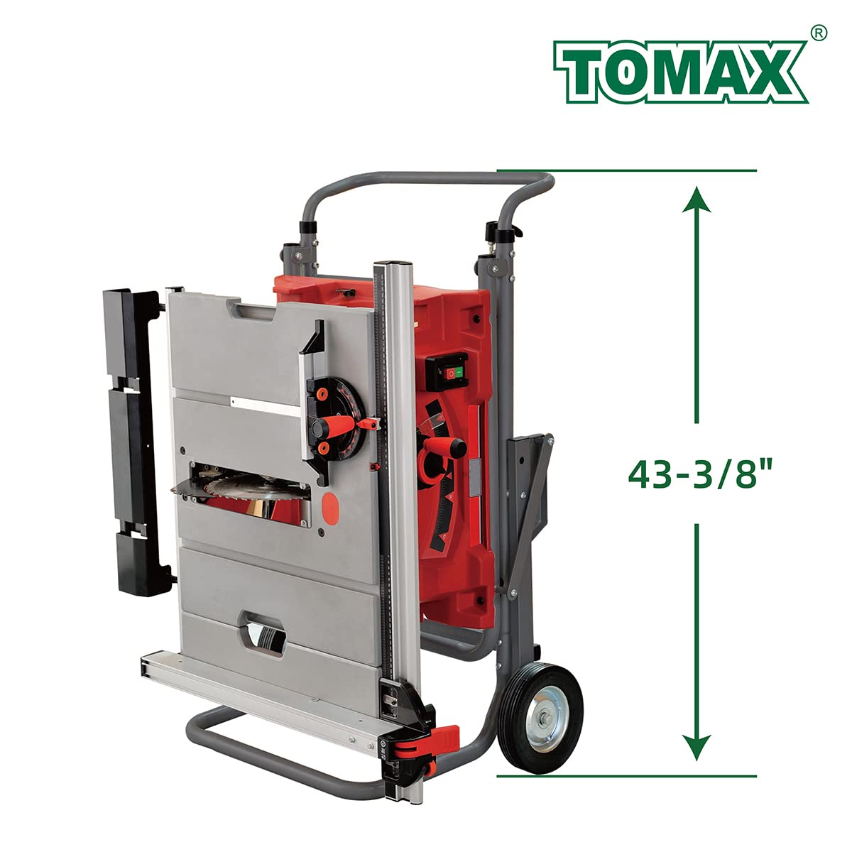 TOMAX TMMS-051 Rolling Foldable Table Saw Stand - WoodArtSupply