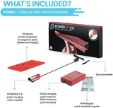 POWERUP 2.0 Paper Airplane Conversion Kit | Electric Motor for DIY Paper Planes | Fly Longer and Farther | Perfect for Kids & Adults | Ready to Use Aeroplane Engine Kits POWERUP