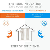 INOVADAY 100% Blackout Curtains for Bedroom, Black Out Curtains Clip Rings/Rod Pocket Linen Blackout Drapes 2 Panels Set, Thermal Insulated Drapes for Living Room, Beige, W50 x L108 INOVADAY