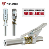 Thorstone Grease Gun Kit, 7000PSI Heavy Duty Pistol Grip Grease Guns Set | Loop & Lock Storage | 14oz Load Capacity | 18" Flex Hose | 1 Lock Coupler | 1 90 Degree Grease Coupler | 1 Basic Coupler Thorstone