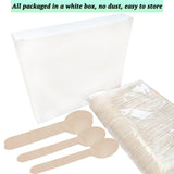 200 Pack Wooden Spoons Disposable - 6.3 Inch Length Biodegradable Cutlery - Compostable Bamboo Spoon For Chocolate, Coffee, Flavor, Ice Cream, Dessert, Parties, Dinners, Catering Services, Gatherings TANGTEA
