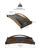 SamsGazebos Basho Garden Bridge 6 ft SamsGazebos