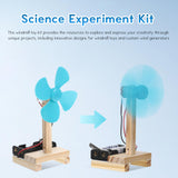 TOYANDONA DIY Electric Fan Kit - 6PCS STEM Science Experiment & Craft Project, Build Your Own Fan Toy, Educational Physics and Engineering Kit TOYANDONA