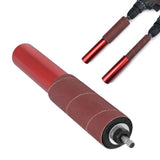 Spindle Sander Adapter, Aluminum Alloy Drill Sanding Mandrel Kit for Wood Metal, Universal Size, Easy to Install, with Rubber Sanding Drum Kit and Asixxsix