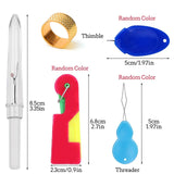 Ankexin Needle Threaders with Thimble Kit Sewing Tool Handmade Craft Set Supplies Ankexin