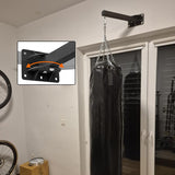 YZZHAJ Wall Mount Heavy Bag Hanger, Punching Boxing Bag Hanger, Heavy Duty Bag Hanger Bracket, 360° Swivel Hook for Boxing, Muay Thai and MMA Training Home Gym（7 Adjustable Positions） YZZHAJ