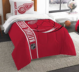 Northwest NHL Detroit Red Wings Unisex-Adult Comforter and Sham Set, Twin, Draft Northwest