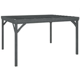 Outsunny 10' x 12' Outdoor Pergola, Wood Gazebo Grape with Concrete Anchors for Climbing Plant Support at Garden, Patio, Backyard, Deck, Gray Outsunny