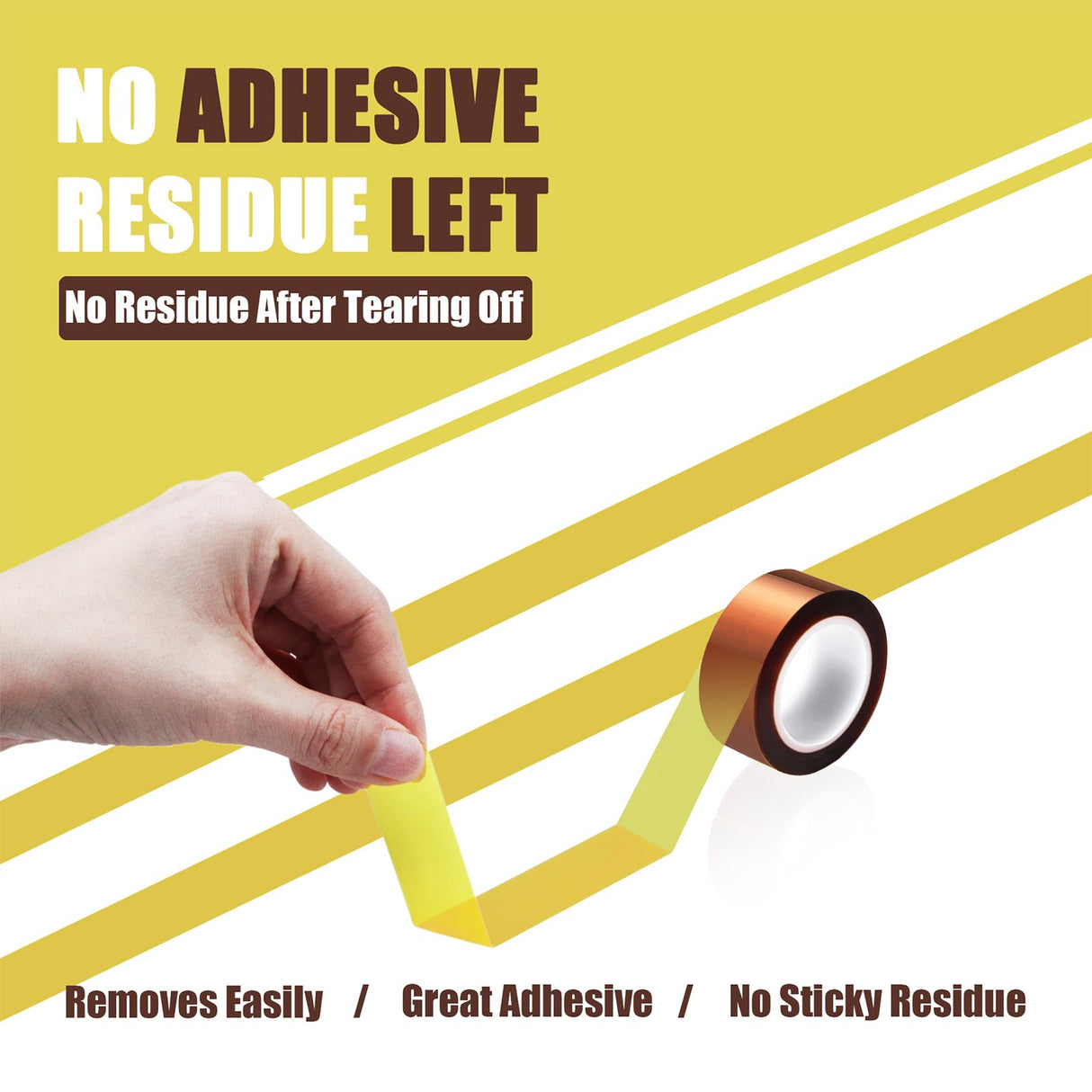 MEBMIK 6 Rolls 20mm x16m(52FT) Heat Tape High Temperature Heat Resistant Tape Heat Transfer Tape for Heat Sublimation Press Vinyl,No Residue MEBMIK