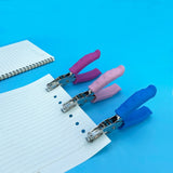 Single Hole Punch 1/4” Paper Hole Puncher for Crafts, One Hole Puncher with Blue Soft Grip Handle for Kids and Adults, Handheld Circle Punch for Paper Crafts in Home, Office, Classroom MECHEER